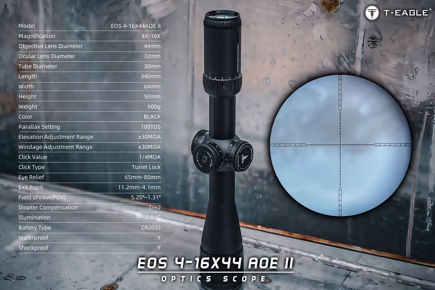 EOS 4 - 16x44 AO Edge: Precision Defined - VinkeFox
