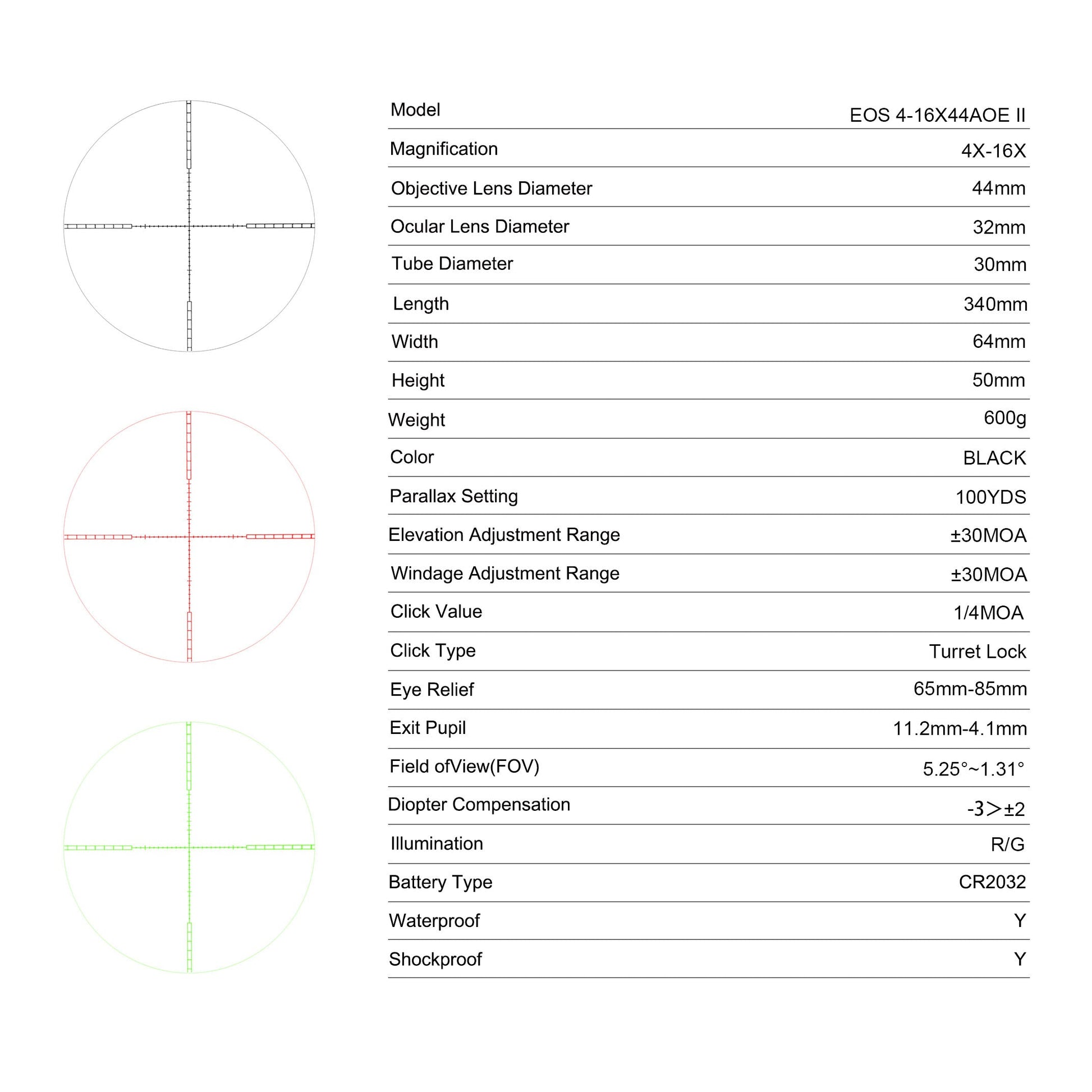 EOS 4 - 16X44 AOE Ⅱ - VinkeFox