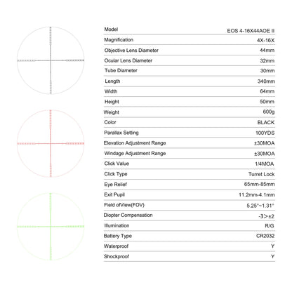 EOS 4 - 16X44 AOE Ⅱ - VinkeFox