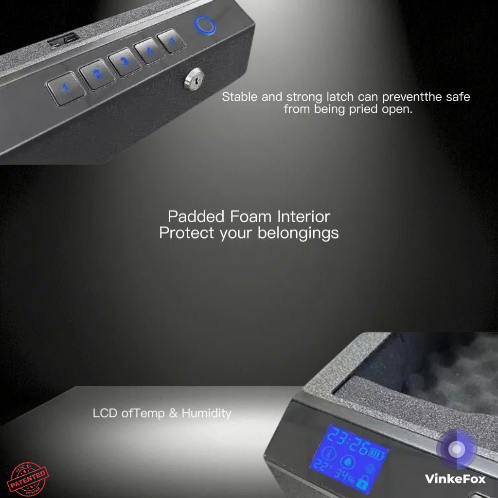 Portable Biometric Gun Safe Box - VinkeFox