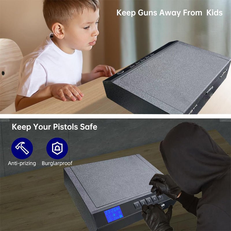 Portable Biometric Gun Safe Box - FoxVinke