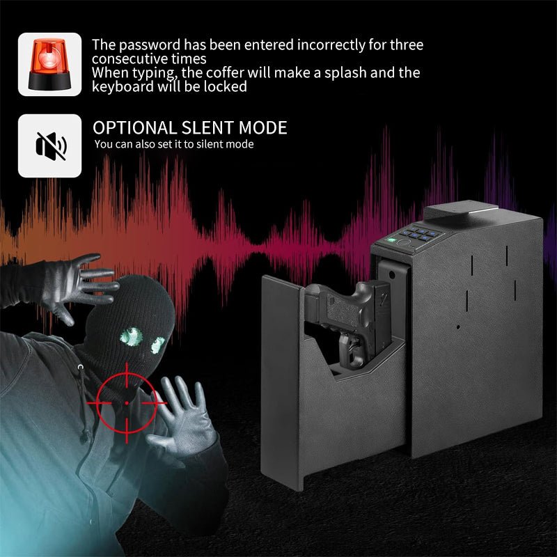 Portable Biometric Gun Safe Box - VinkeFox