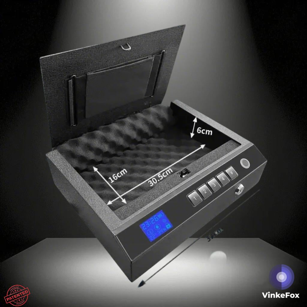 Portable Biometric Gun Safe Box - VinkeFox