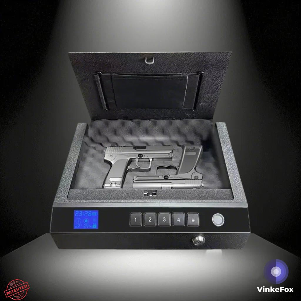 Portable Biometric Gun Safe Box - VinkeFox