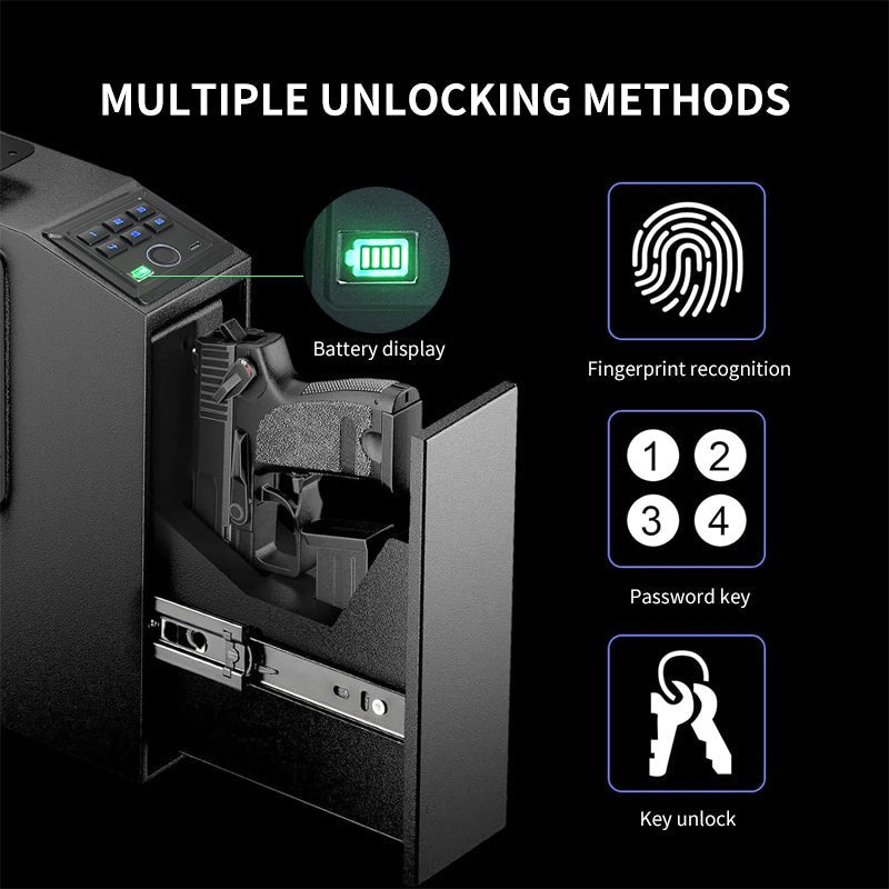 Portable Biometric Gun Safe Box - VinkeFox